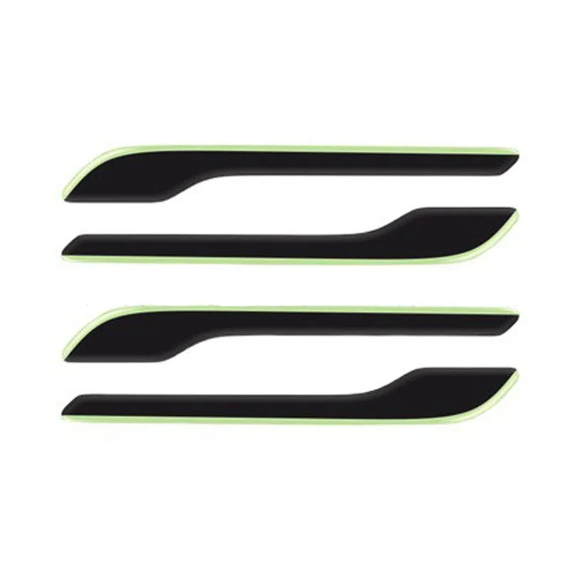 Чорні флуоресцентні  захисні наліпки на автомобільні ручки Aim Anti-scratch (для Tesla Model 3, Y, 4шт) Николаев - изображение 1