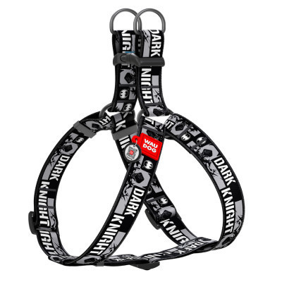 Шлей для собак WAUDOG Nylon с QR паспортом "Темный рыцарь" пластиковый фастекс XL (324-2011) Винница - изображение 1