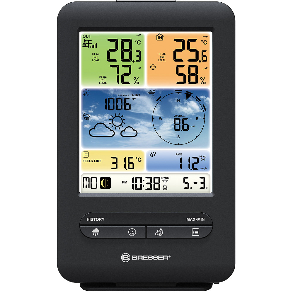 Метеостанция Bresser Weather Center 5-in-1 V WIFI Professional colour (7002585) Киев - изображение 3