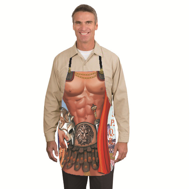 Фартук с приколом Торс мужчина 75 на 60 см разноцветный Киев - изображение 2