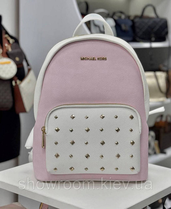 Жіночий брендовий рюкзак Michael Kors Erin white Lux Київ - фото 2