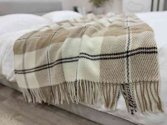 Vladi Плед Vladi 200х220 см вовняний 70% бежевий Нова Зеландія 03/Mason Коломыя