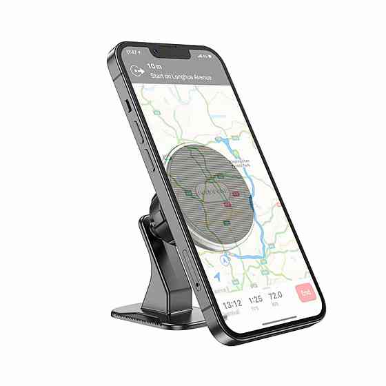 Тримач для мобільного BOROFONE BH63 Graceful magnetic Car holder Black Silver Київ