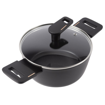 Кастрюля Bergner Copper, з кришкою 20 см (BG-30293-BK) Винница - изображение 1