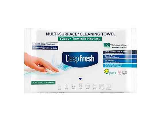 Салфетки влажные для уборки 10шт Универсальные ТМ DEEP FRESH Киев