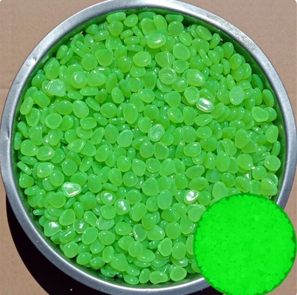 Камені, що світяться в темряві для декору 0,7-10 мм 50 шт. Салатовий Київ - фото 1