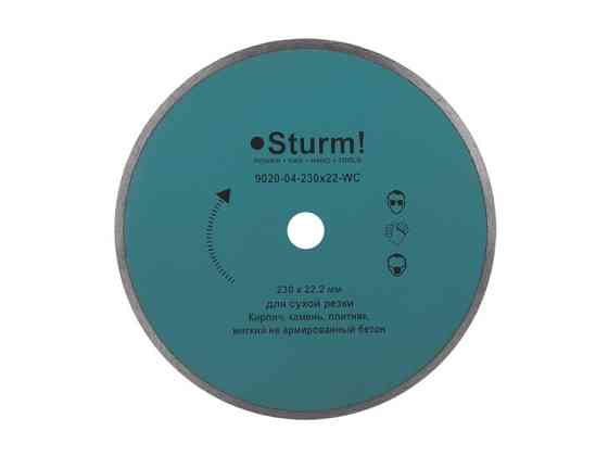 Алмазний диск безперервний. Sturm d=230 мм 9020-04-230x22-WC (читувати опис) Рівне