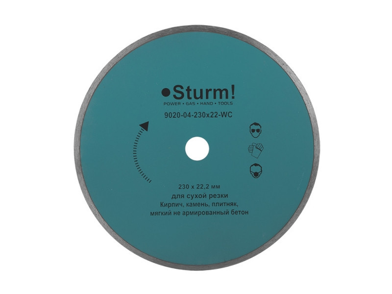 Алмазный диск непрерыв. Sturm d=230 мм 9020-04-230x22-WC (читать описание) Ровно - изображение 1