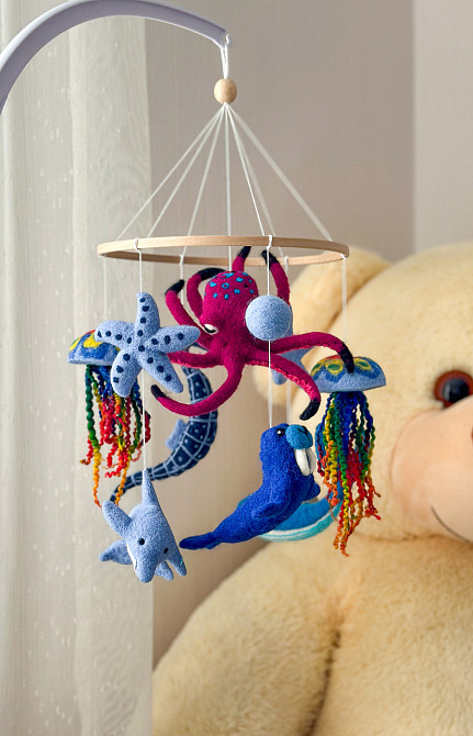 Дитячий мобіль на ліжечко «Підводний світ» Київ - фото 9