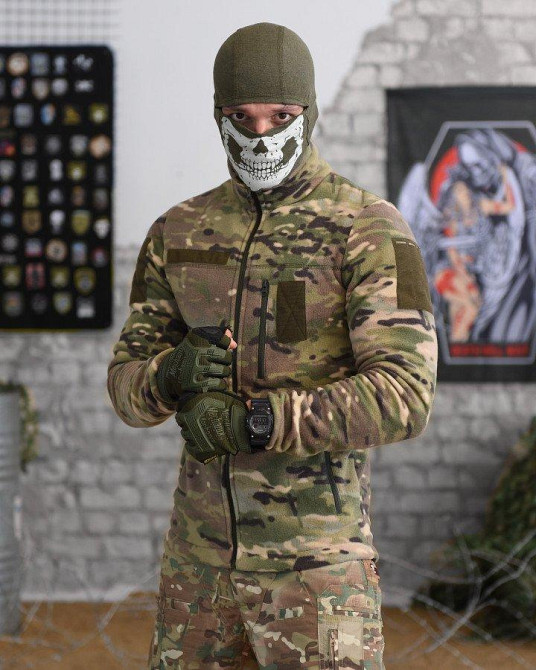 Кофта мультикам флиска мужская на змейке Одесса - изображение 10