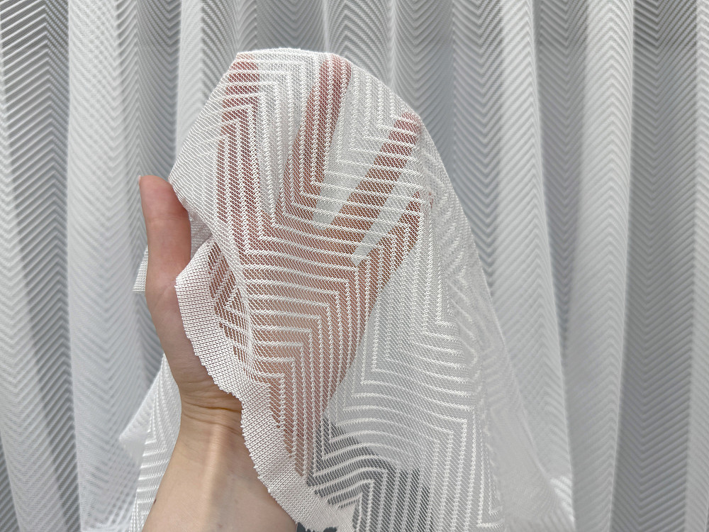 Тюль VR-Textil 2092т Жаккард Теплый белый 400х270 см (42-1317) Киев - изображение 6