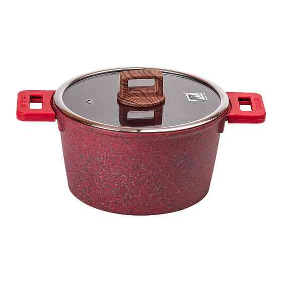 Алюминиевая кастрюля объемом 5,3 л с крышкой Ø 24 см с антипригарным покрытием MGC HP-4-446R Киев