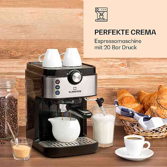 Еспресо-машина BellaVita Espresso 20 барів 1575 Вт 900 мл Підігрівання чашок (Німеччина, читати опис) Рівне