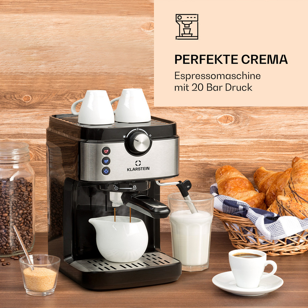 Еспресо-машина BellaVita Espresso 20 барів 1575 Вт 900 мл Підігрівання чашок (Німеччина, читати опис) Рівне - фото 2