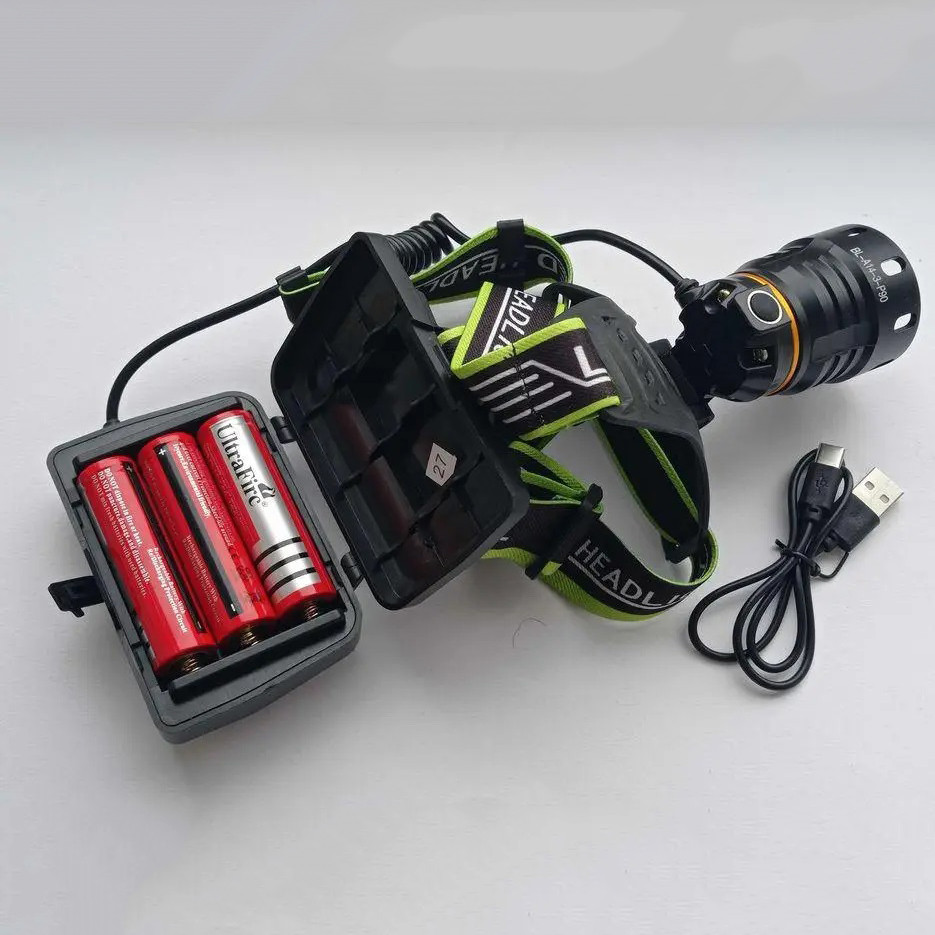 Компактный налобный фонарь Police BL-A14-3-P90, Мощный налобный LED фонарь прожектор WE-38 Львов - изображение 9