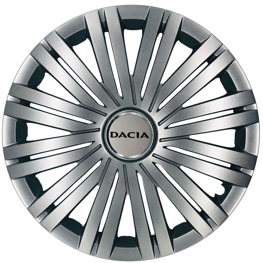 Автомобильные модельные колпаки R14 Dacia 200 4шт, SJS, серебряные Киев - изображение 1