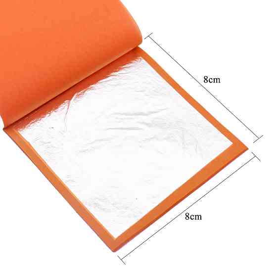 Сусальное серебро для декора и кондитерских изделий, 100 листов Киев