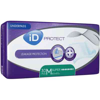 Пеленки для младенцев ID Proteсt Super 60 x 60 см. 30 шт. (5414874004012_5411416047902) Винница
