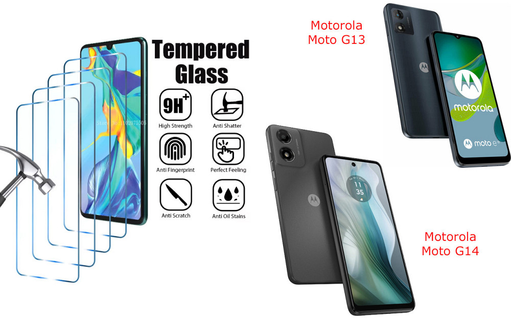 Защитное стекло ArmorGlass для Motorola Moto G13, Moto G14 – устойчивое к царапинам и ударам Киев - изображение 1
