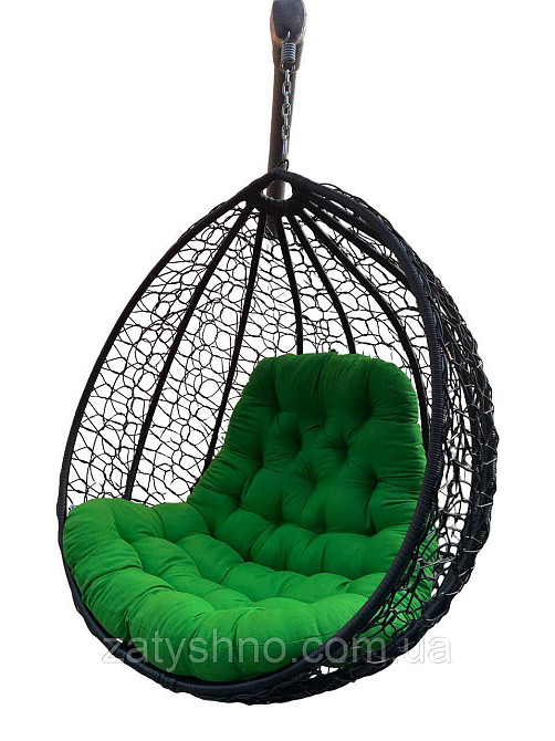 Садове крісло підвісне Кокон з подушкою Київ - фото 3