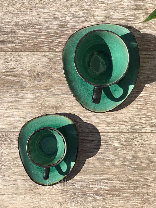 Набор чашек с блюдцем чайный 4+4 шт Olens 