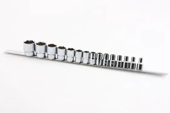 Набір голівок 1/2 6-г. 15 ед. Toptul 8-32м на планці Вінниця