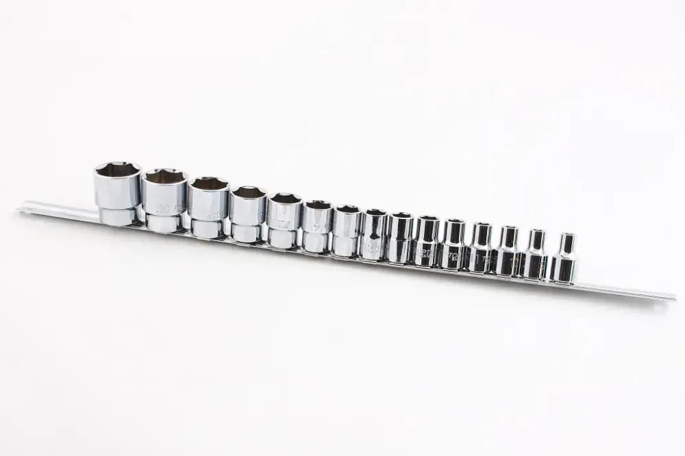 Набор головок 1/2  6-гр. 15 ед. Toptul 8-32мм на планке Винница - изображение 1