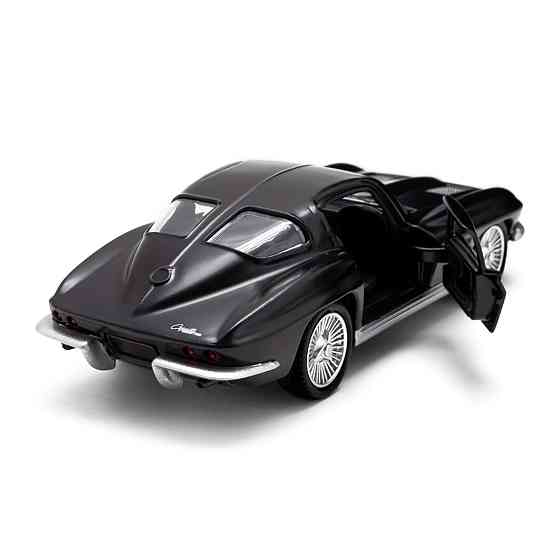 Автомодель - Chevrolet Corvette Split Window 1963 (матовий чорний) Днепр