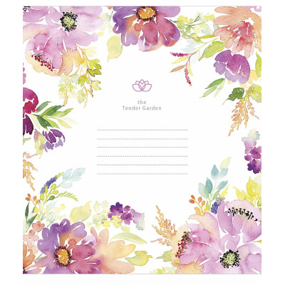 Зошит Школярик Tender Garden 12 аркушів лінія (012-3378L) Вінниця - фото 2