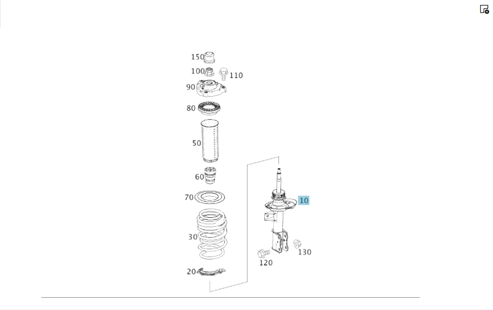 Mercedes-Benz  A1173231500 Передній амортизатор лівий CLA Shooting Brake X117 CLA C117 A-class W176 Одеса - фото 2