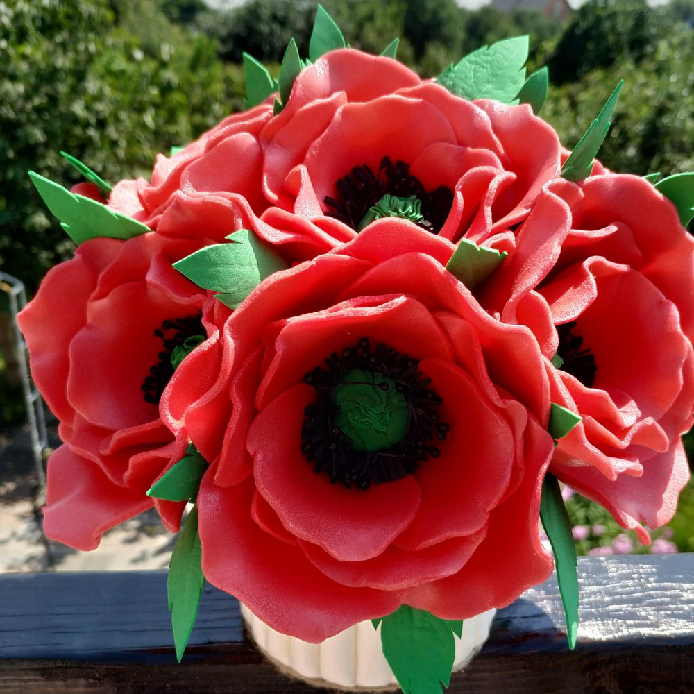 Світильник-нічник "Букет червоних маків" Дніпро - фото 2