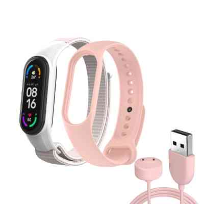 Ремешок для фитнес браслета Armorstandart комплект 3шт Xiaomi Mi Band 7/6/5 New Style Pink (ARM77037) Винница