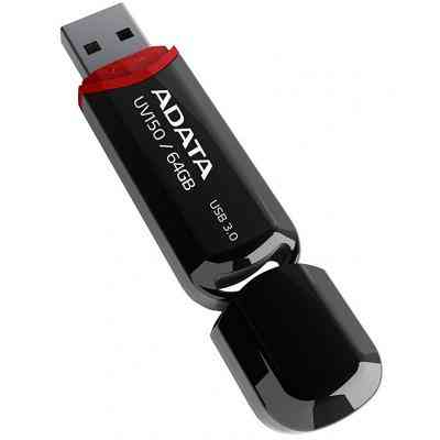 USB флеш накопичувач ADATA 64GB UV150 Black USB 3.0 (AUV150-64G-RBK) Вінниця