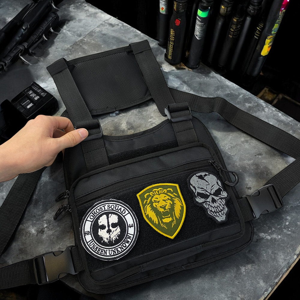 Сумка у військовому стилі на плечі, Сумка однолямочна чоловіча крос боді, Сумки чоловічі тактичні XO-21 Львів - фото 8