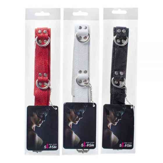 Нашийник Slave leather collar, White Sex Aura Київ