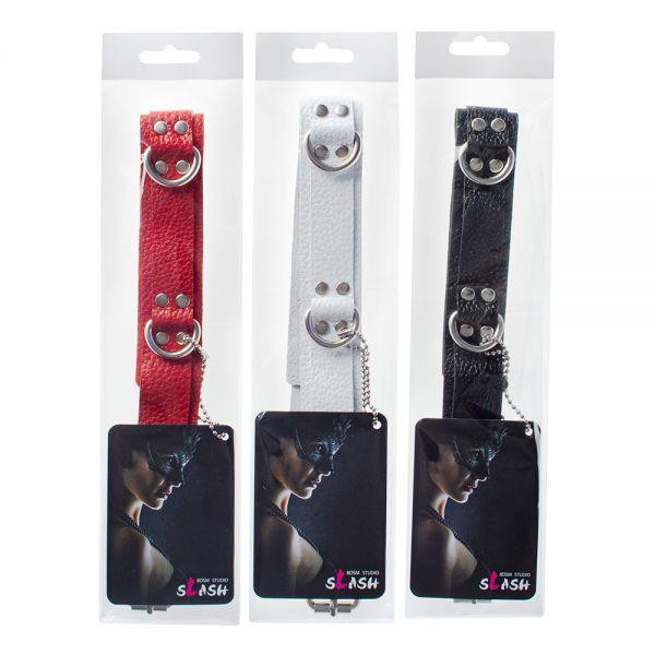 Нашийник Slave leather collar, White Sex Aura Київ - фото 3