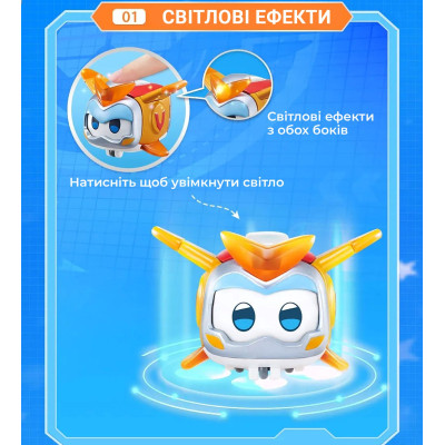 Фигурка Super Wings Super Pet Золотой Мальчик любимчик любимец (Golden Boy pet), светло (EU770431) Винница - изображение 9