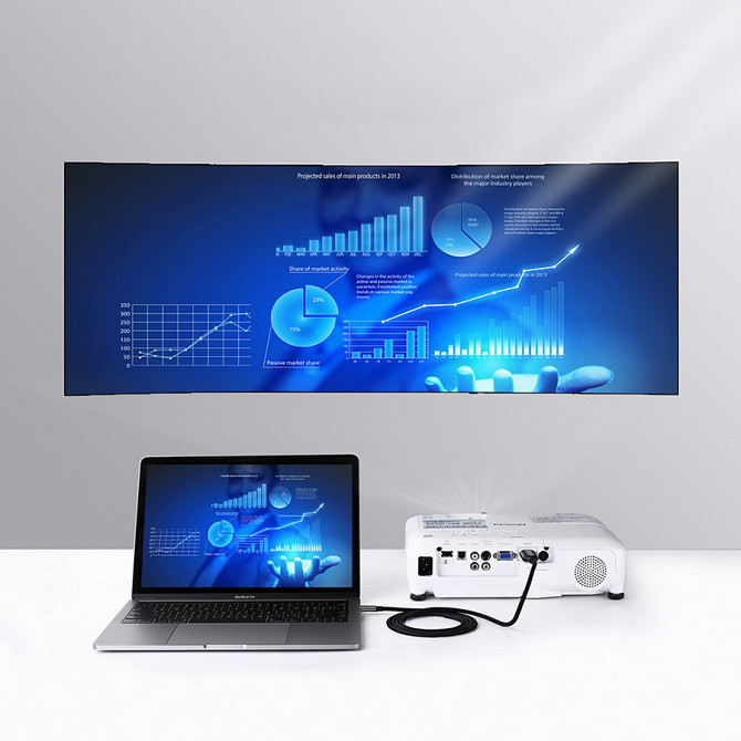 Перехідник UGreen USB-C to HDMI MM142 50570 (Сірий, 1.5м) Николаев - изображение 5