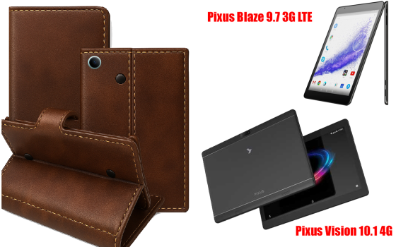 Книжка-трансформер для планшета Pixus Blaze 9.7 3G Lte, Vision 10.1 4G, колір Black Buno-Red Київ