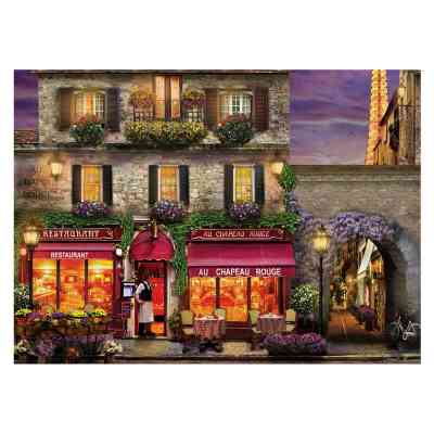 Пазл Eurographics Ресторан Червоний Капелюх Девід Маклін, 1000 елементів (6000-0963) Вінниця