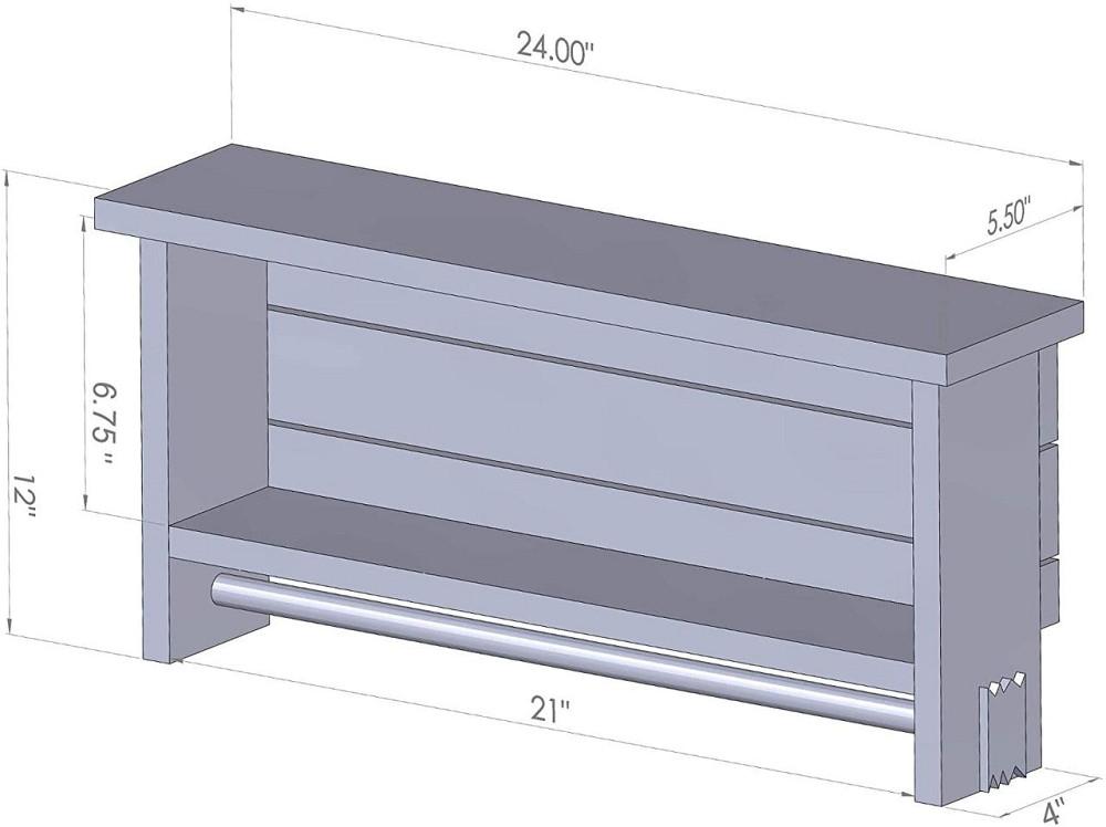 Полиця для ванної "Мангеталь" зефір-капучино Миколаїв - фото 2