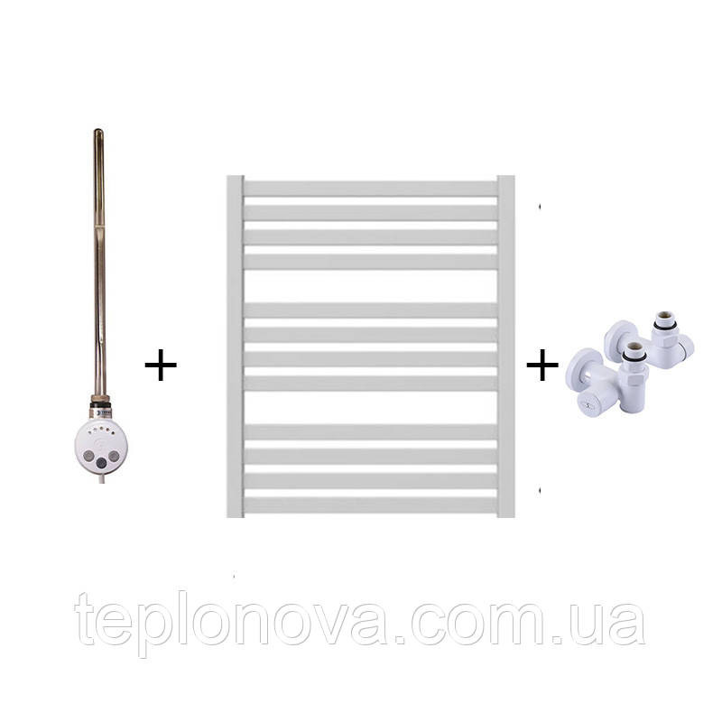 Комбинированный Полотенцесушитель Плоский Белый 710х500 Terma Marta Черновцы - изображение 2