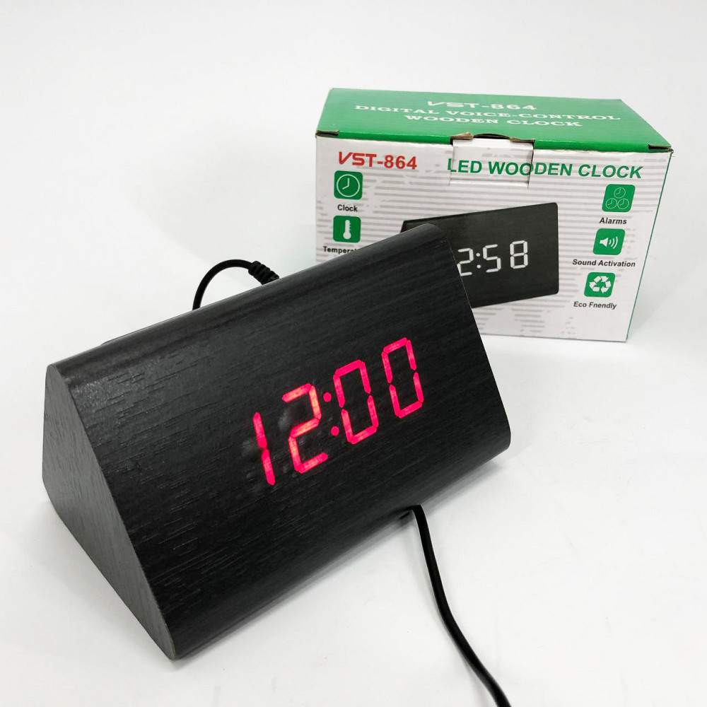 Годинник електронний настільний з дисплеєм, Настільний електронний годинник з великими цифрами NS-85 Львів - фото 7