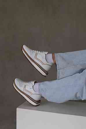 Molly Кроссовки женские MOLLY белые/бежевые натуральная кожа 36-40 (5357) Коломия