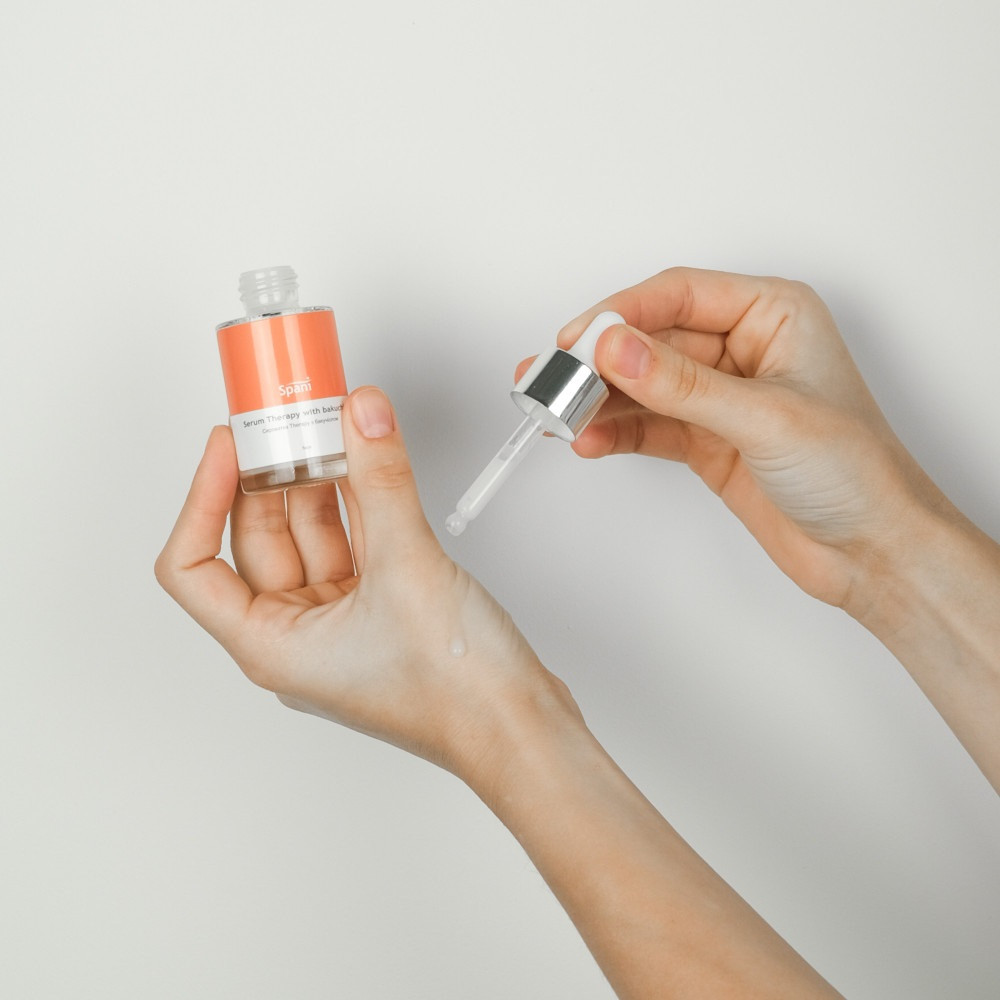 Регенеруюча сироватка з бакучіолом, ніацинамідом та гіалуроновою кислотою Serum Therapy with Bakuchiol Spani 30 мл Київ - фото 3