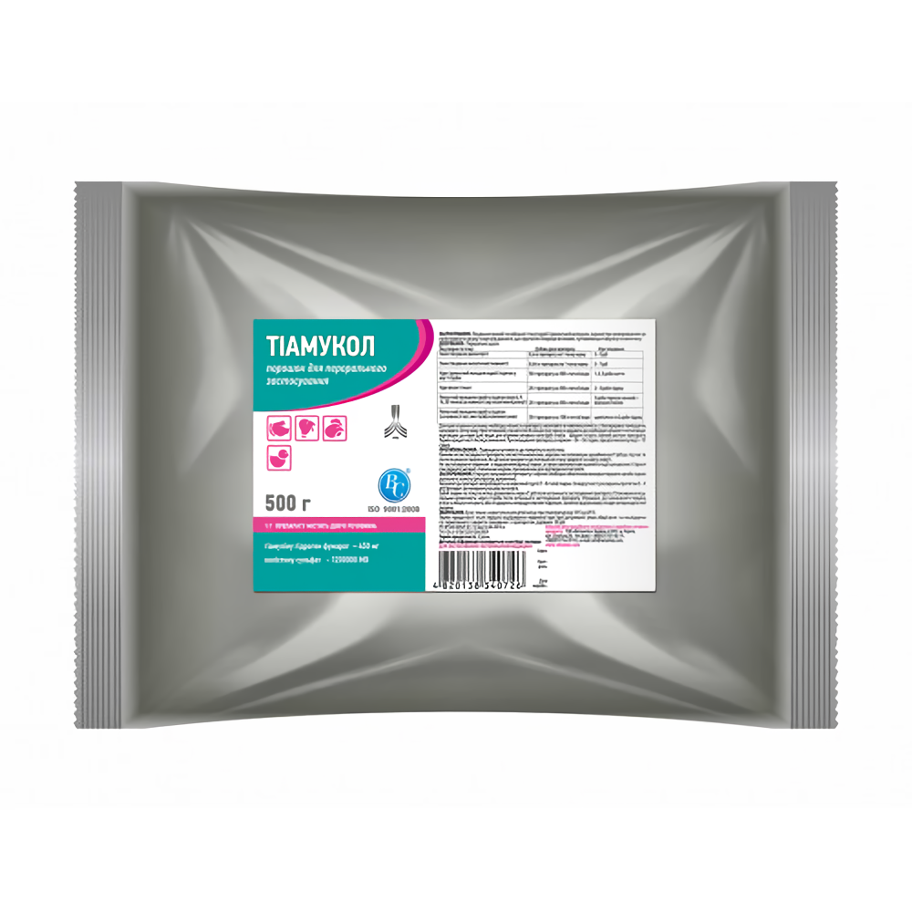 Тіамукол для свиней і свійської птиці порошок 500 г, Ветсинтез (термін до 03.2026 р) Вінниця - фото 1