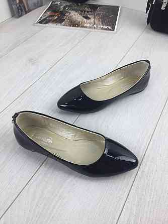 Kentro Балетки жіночі KENTO чорні шкіра лакована 35 (3440) Коломия