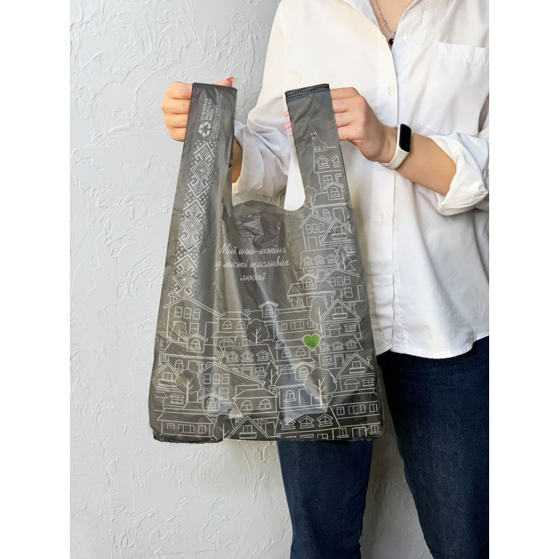 Пакет майка 34(2х8)х57, 25 мкм, (50 шт.), HDPE пищевой, Графит Павлоград - изображение 5