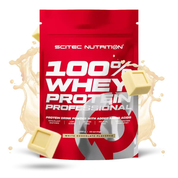 Протеин Scitec Nutrition 100% Whey Protein Professional 500 г, White chocolate Луцк - изображение 1