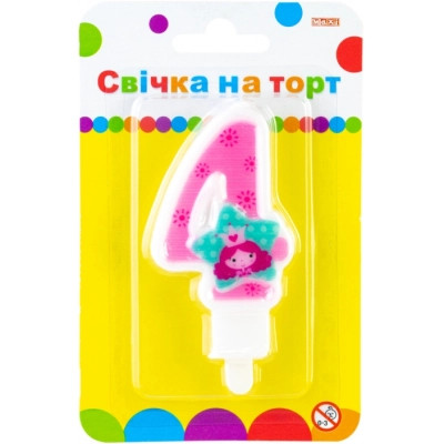 Свеча Maxi Princess "4" висотою 7,62 см (MX622050-4) Винница - изображение 1
